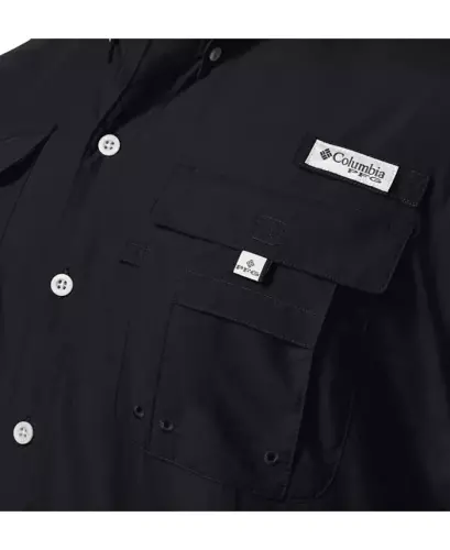 PFG Men's Bahama II UPF-50 Quick Dry Shirt - Black - 2