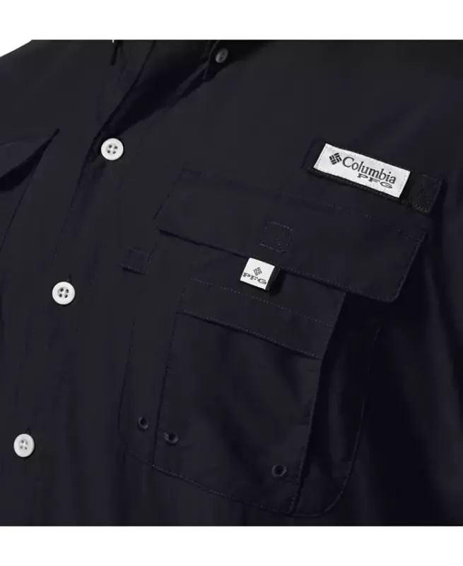 PFG Men's Bahama II UPF-50 Quick Dry Shirt - Black - 2