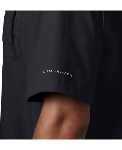 PFG Men's Bahama II UPF-50 Quick Dry Shirt - Black - 3