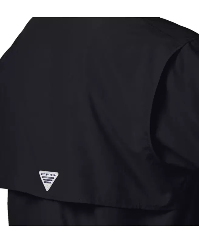 PFG Men's Bahama II UPF-50 Quick Dry Shirt - Black - 4