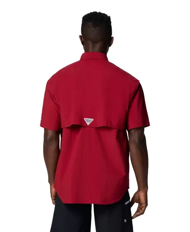 PFG Men's Bahama II UPF-50 Quick Dry Shirt - Beet - 4