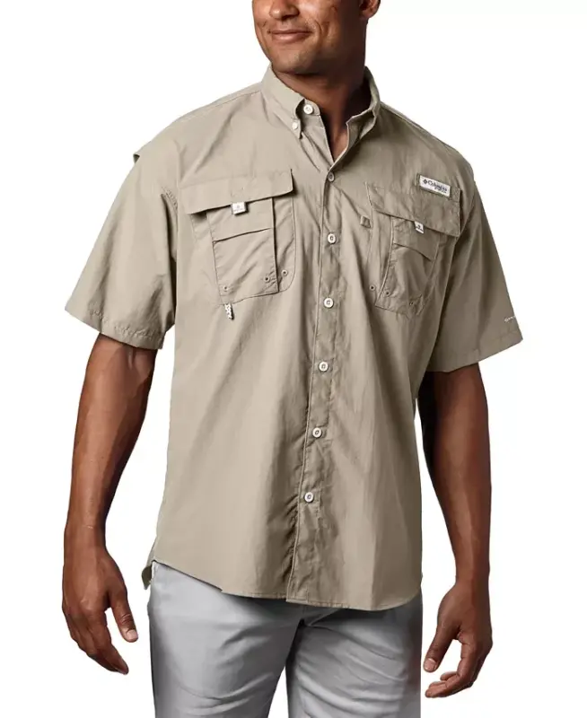 PFG Men's Bahama II UPF-50 Quick Dry Shirt - Fossil - COLUMBIA