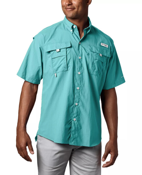 PFG Men's Bahama II UPF-50 Quick Dry Shirt Gulf Stream - 1