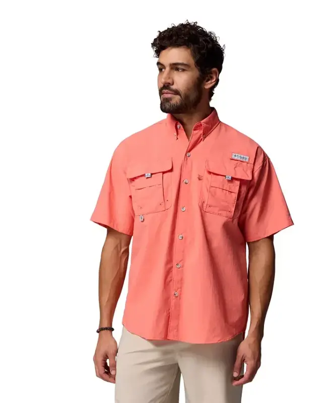 PFG Men's Bahama II UPF-50 Quick Dry Shirt - Melonade - COLUMBIA