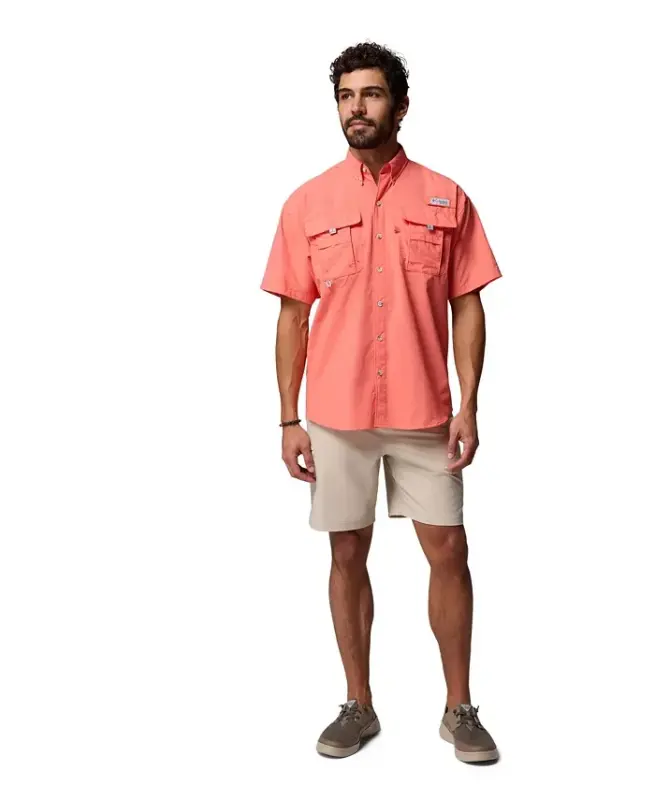 PFG Men's Bahama II UPF-50 Quick Dry Shirt - Melonade - 2