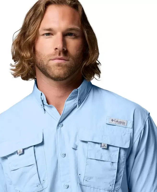 PFG Men's Bahama II UPF-50 Quick Dry Shirt-Sail - 4