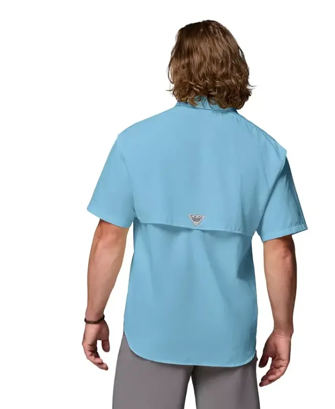 PFG Men's Bahama II UPF-50 Quick Dry Shirt - Vintage Blue - 6