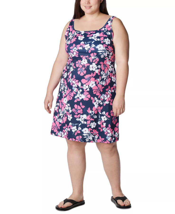 PFG Plus Size Active Printed Freezer III Dress Sandalwood Pink - 1