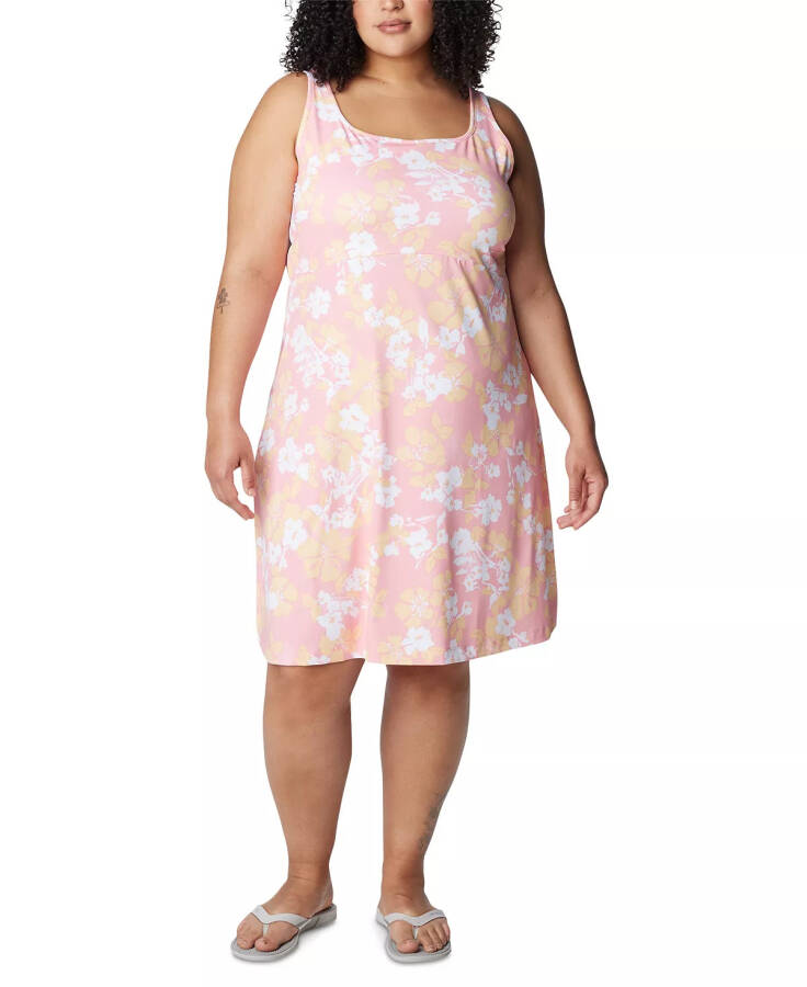 PFG Plus Size Active Printed Freezer III Dress Sorbet, Bloomdy - 1