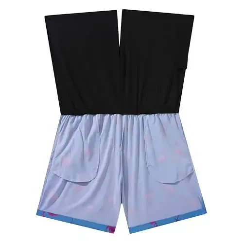 PHAYON Erkaklar uchun tez quriydigan plyaj shortilari Yozgi ta'til Erkaklar uchun kompressiya astarli suzish shortilari - 3