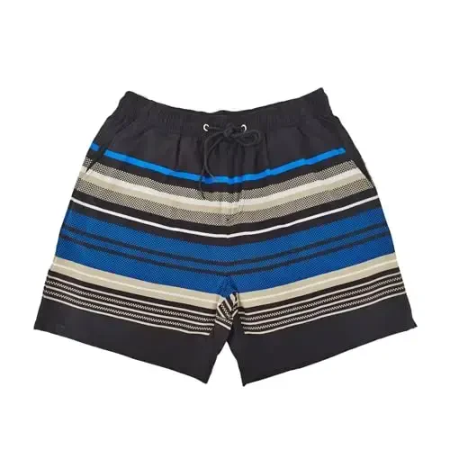 PHAYON Quick Dry Beachwear Shorts for Men Summer Holiday Mens Swim Trunks with Compression Lining 