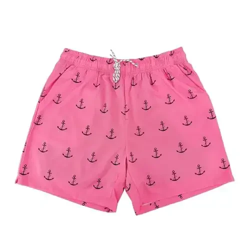 PHAYON Quick Dry Beachwear Shorts for Men Summer Holiday Mens Swim Trunks with Compression Lining 