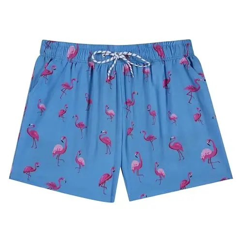 PHAYON Quick Dry Beachwear Shorts for Men Summer Holiday Mens Swim Trunks with Compression Lining 
