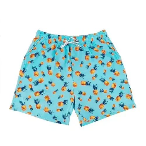 PHAYON Quick Dry Beachwear Shorts for Men Summer Holiday Mens Swim Trunks with Compression Lining - 1