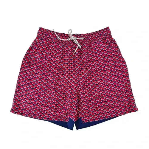 PHAYON Quick Dry Beachwear Shorts for Men Summer Holiday Mens Swim Trunks with Compression Lining 