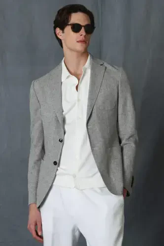 Philip Sports Men's Blazer Jacket Slim Fit Grey - 1