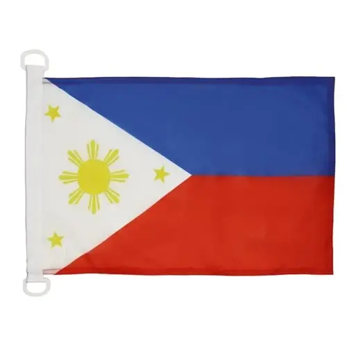 Philippines NAUTICAL Flag 18'' x 12'' - Filipino flags 30 x 45 cm. - Banner 12x18 in for boat - AZ FLAG 