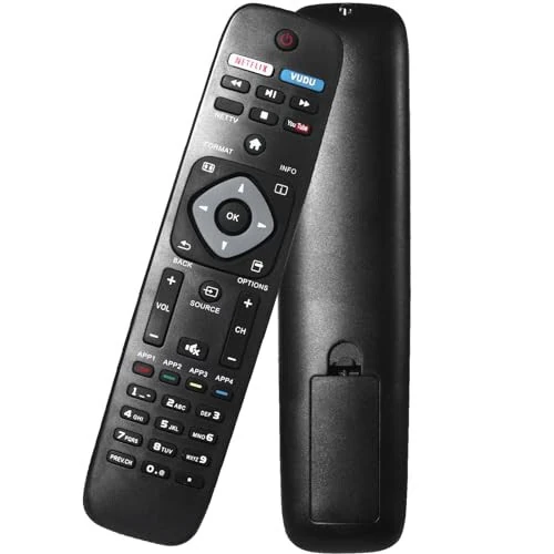 NH500UP Universal Remote Control Replacement Compatible with Philips Smart TV LCD LED 4K UHD Smart TVs - Anloti