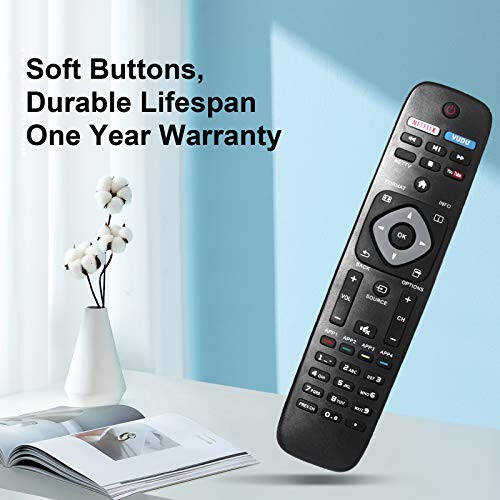 NH500UP Universal Remote Control Replacement Compatible with Philips Smart TV LCD LED 4K UHD Smart TVs - 2