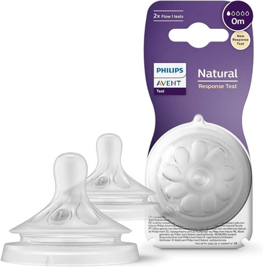 Philips Avent Natural Response 2'li Biberon Emziği, 1 Numara, 0 Ay+ - 1