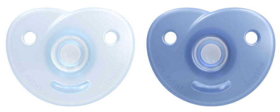 Philips Avent Soothie Orthodontic Storage Container 2pcs Pacifier 0-6 Months - Boys - 2