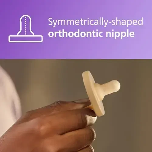 Philips Avent Soothie Orthodontic Baby Pacifiers, 100% Silicone Pacifiers, One Piece, BPA-Free, for Babies 3-18 Months, 2 Green and 2 Yellow, 4 Pack, Model SCF192/72 - 3