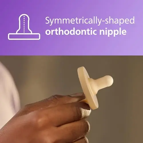 Philips Avent Soothie Orthodontic Baby Pacifiers, 100% Silicone Pacifiers, One Piece, BPA-Free, for Babies 3-18 Months, 2 Green and 2 Yellow, 4 Pack, Model SCF192/72 - 3