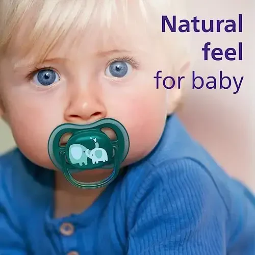 Philips Avent Ultra Air Pacifier - 4 x Light, Breathable Baby Pacifiers for Babies Aged 18 Months Plus, BPA Free with Sterilizer Carry Case, SCF349/20 - PHILIPS AVENT (1)