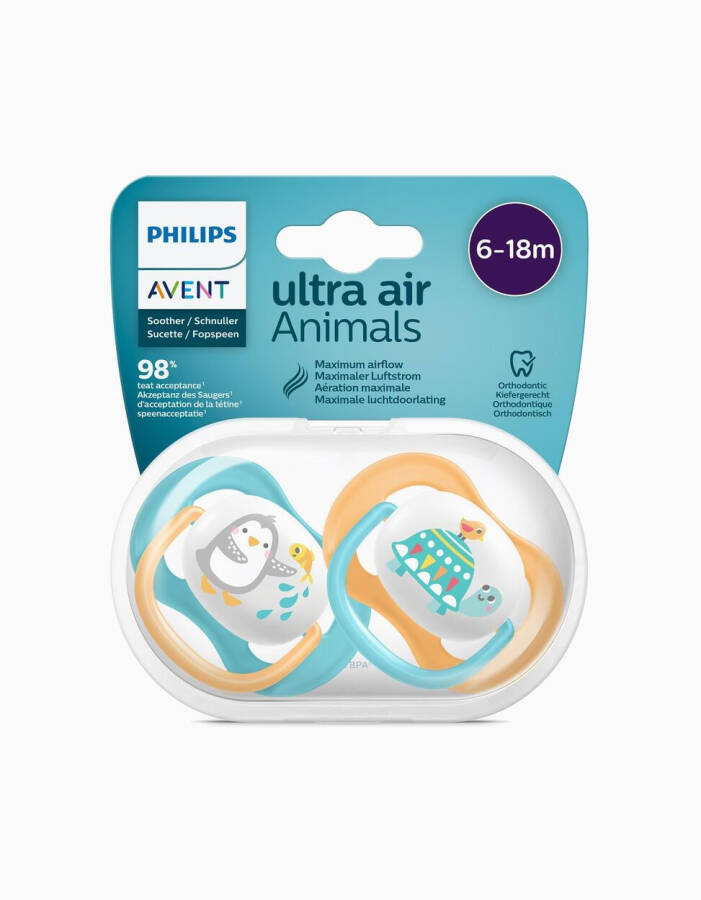 Philips Avent Ultra Air Hayvonlar 2 ta Emzik 6-18 Oy - Unisex - 1