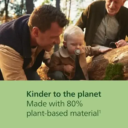 Philips Avent Ultra Air Pacifiers - Ortodontik Dizayn, 18 oydan oshgan chaqaloqlar uchun, qo'shimcha qattiq silikon simmetrik emzik, BPA-siz, 2 sterilizatsiya qutisi bilan, 4 dona, SCF349/55 - 5