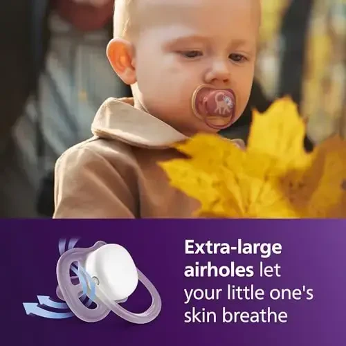 Philips Avent Ultra Air So'rg'ichlari - Ortodontik Dizayn, 18 Oylikdan Oshgan Chaqaloqlar Uchun, Juda Qattiq Silikon Simmetrik So'rg'ich, BPA-siz, 2 Sterilizatsiya Qutisi bilan, 4 Paket, SCF349/54 - PHILIPS AVENT (1)