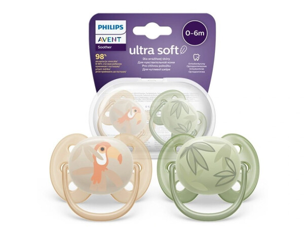 Philips Avent Ultra Soft 2 Pack Pacifier 0-6 Months - SCF091/07 - 5