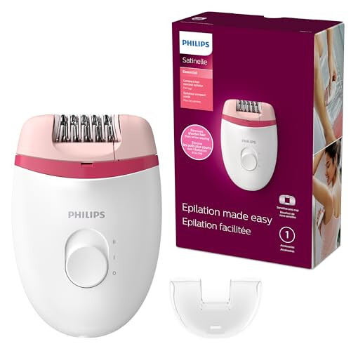 Philips Beauty Satinelle Essential Compact Hair Removal Epilator for Women, BRE235/04 (Corded Use Only) - 1