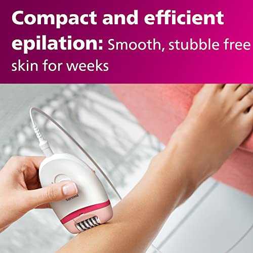 Philips Beauty Satinelle Essential Compact Hair Removal Epilator for Women, BRE235/04 (Corded Use Only) - 2