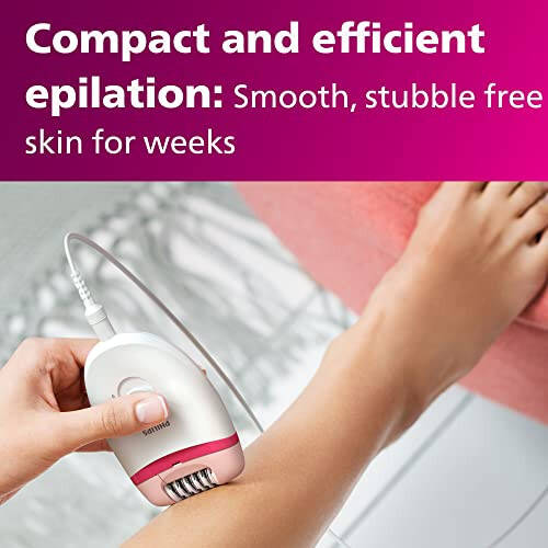 Philips Beauty Satinelle Essential Compact Hair Removal Epilator for Women, BRE235/04 (Corded Use Only) - 2