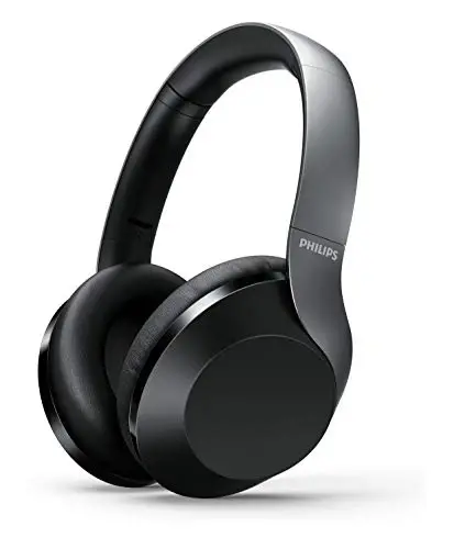 Philips PH805 Active Noise Canceling (ANC) Over Ear Wireless Bluetooth Performance Headphones w/ Hi-Res Audio, Comfort Fit and 30 hours of playtime (TAPH805BK) 