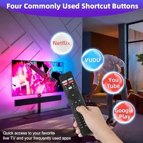 2 Pcs Voice Remote Control for Phillips Voice TV Replacement. Universal Remote Control for Philip 4K UltraHD Smart Android TV with Google Assistant. for Philips 43