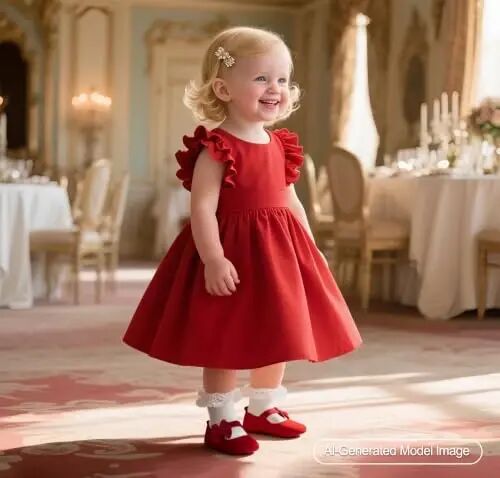 PHIRAMIN Baby Girls Mary Jane Flats - Infant Newborn Walking Shoes Soft Rubber Sole Princess Wedding - PHIRAMIN (1)
