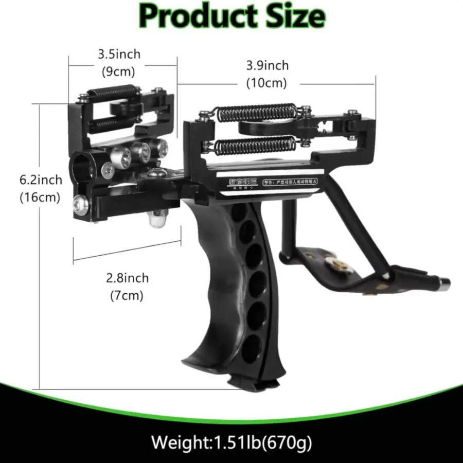 Piaoyu Outdoor Powerful Hunting Fish Slingshot Set with Wrist Rest and Fish Shooting Accessories - 4