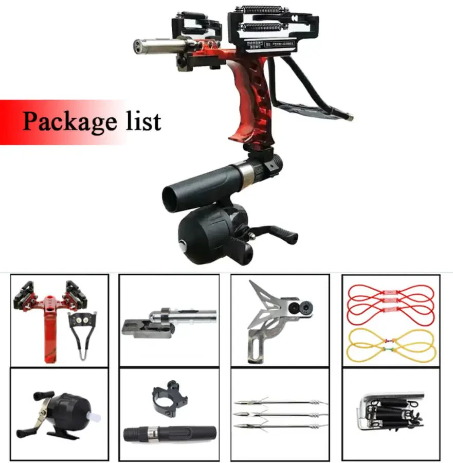 Piaoyu Outdoor Powerful Hunting Fish Slingshot Set with Wrist Rest and Fish Shooting Accessories - 3