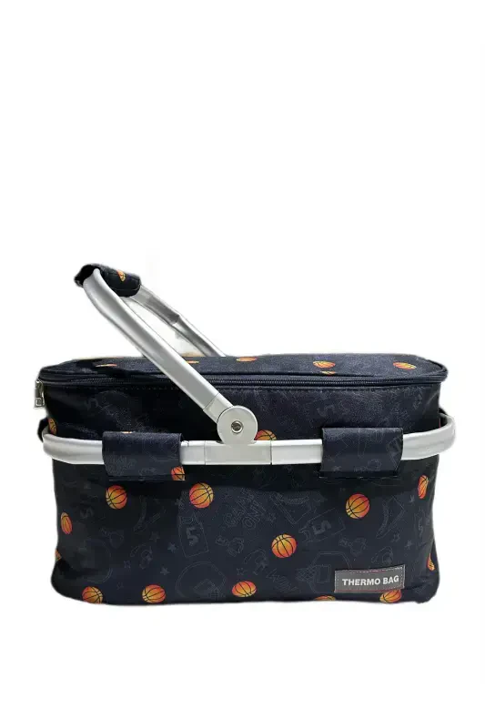 Picnic Bag - Picnic Basket - Basketball Patterned - THERMO BAG