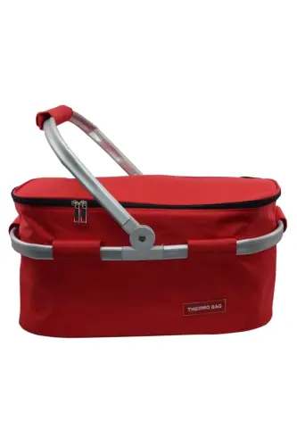 Picnic Bag - Picnic Basket - RED - 5