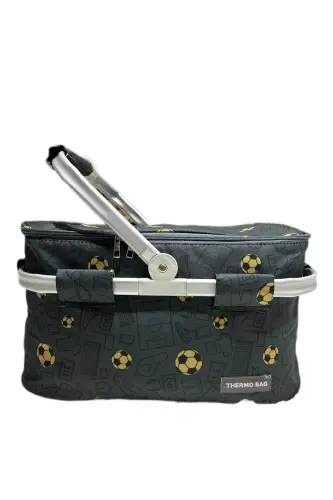 Picnic Bag - Picnic Basket - Soccer Pattern 