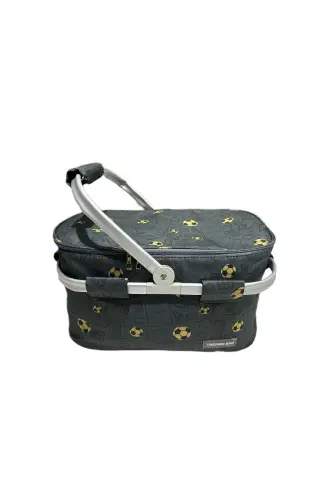 Picnic Bag - Picnic Basket - Soccer Pattern - 2