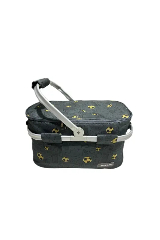 Picnic Bag - Picnic Basket - Soccer Pattern - 2