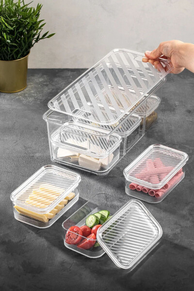 Picnic Set - 7-piece Picnic Set - Breakfast Box - Acrylic Storage Container - Breakfast Container - 2