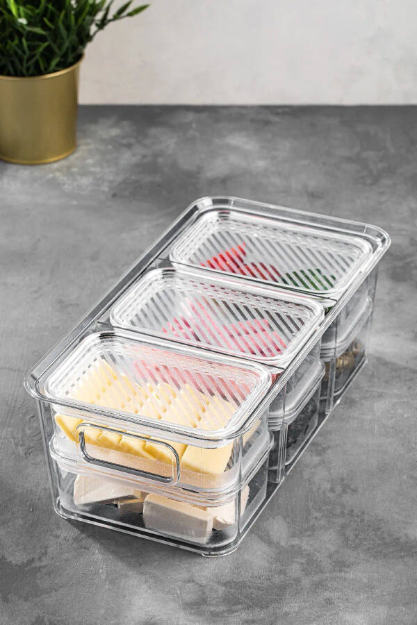 Picnic Set - 7-piece Picnic Set - Breakfast Box - Acrylic Storage Container - Breakfast Container - 3