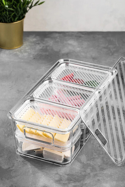 Picnic Set - 7-piece Picnic Set - Breakfast Box - Acrylic Storage Container - Breakfast Container - 4