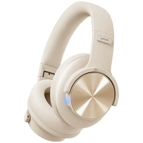 Picun B8 Bluetooth naushniklari, 3 EQ rejimi bilan 120H o'yin vaqti, past kechikish, qo'ng'iroqlar, sayohat uy ofisi uyali telefon kompyuteri xaki oq uchun quloqli naushniklar - 1