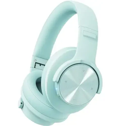 Picun B8 Bluetooth quloqchinlari, 3 ta EQ rejimi bilan 120 soatlik ijro etish vaqti, past kechikish, qo'lsiz qo'ng'iroqlar, sayohat, uy, ofis va kompyuter uchun chuqur bass (Cyan) - 1